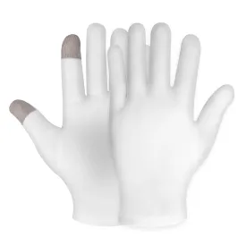 1 Pairs Medium Touch Screen Moisturizing Gloves White Cotton Moisturizing Gloves for OverNight Bedtime Heal Eczema Sleeping Lotion Hand Spa Treatment Gloves Repair Rough Cracked Dry Chapped Hands Skin 1 pair