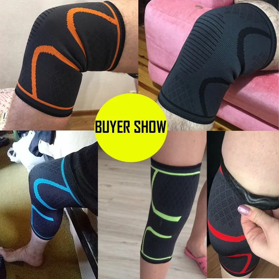 1PC Elastic Nylon Knee brace with internal silicone strip