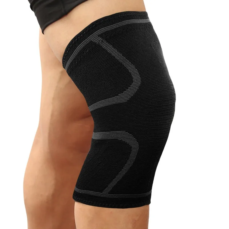 1PC Elastic Nylon Knee brace with internal silicone strip