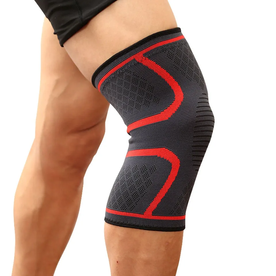 1PC Elastic Nylon Knee brace with internal silicone strip
