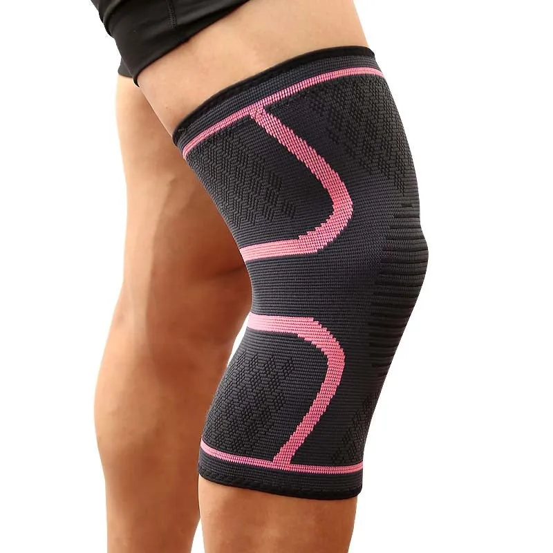 1PC Elastic Nylon Knee brace with internal silicone strip