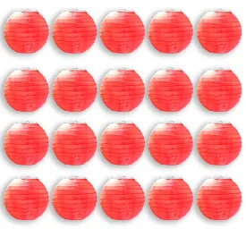 20 Pack 6" Red Lanterns