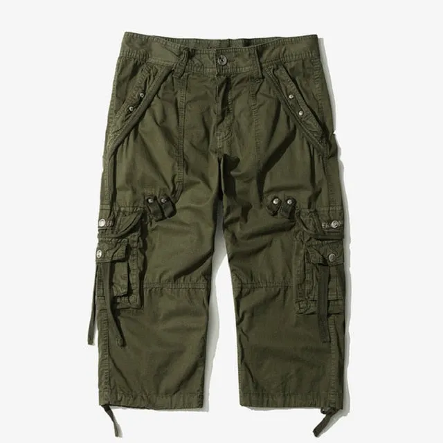 2021 Summer Camouflage Loose Cargo Shorts Men Camo Summer Short Pants Homme Cargo Shorts Without Belt