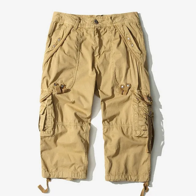 2021 Summer Camouflage Loose Cargo Shorts Men Camo Summer Short Pants Homme Cargo Shorts Without Belt