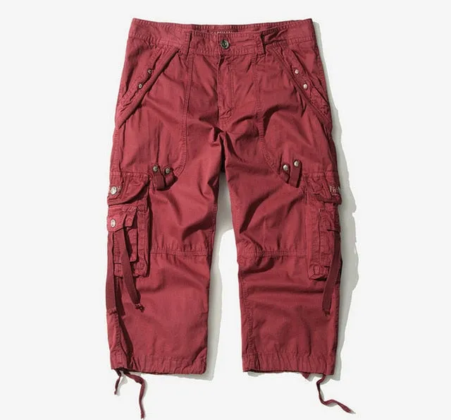 2021 Summer Camouflage Loose Cargo Shorts Men Camo Summer Short Pants Homme Cargo Shorts Without Belt