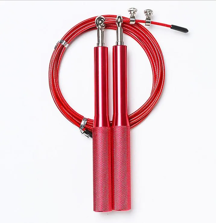 2Pcs purple Plastic Handle Steel Wire Skipping Rope, Adult Weight Loss Fitness Exercise Equipment AZ13583