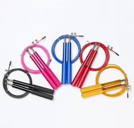 2Pcs purple Plastic Handle Steel Wire Skipping Rope, Adult Weight Loss Fitness Exercise Equipment AZ13583