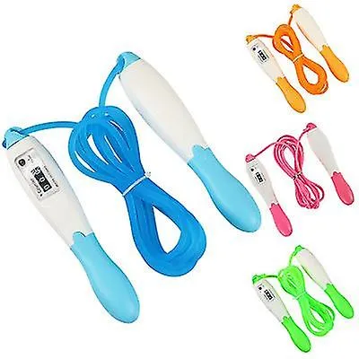 2Pcs red Professional electronic counting skipping rope, endurance Training Aerobic Exercise Fitness AZ19166