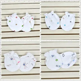 3PCs Gloves Mittens Cute Cartoon Baby / Anti Scratch Mittens Soft Gloves