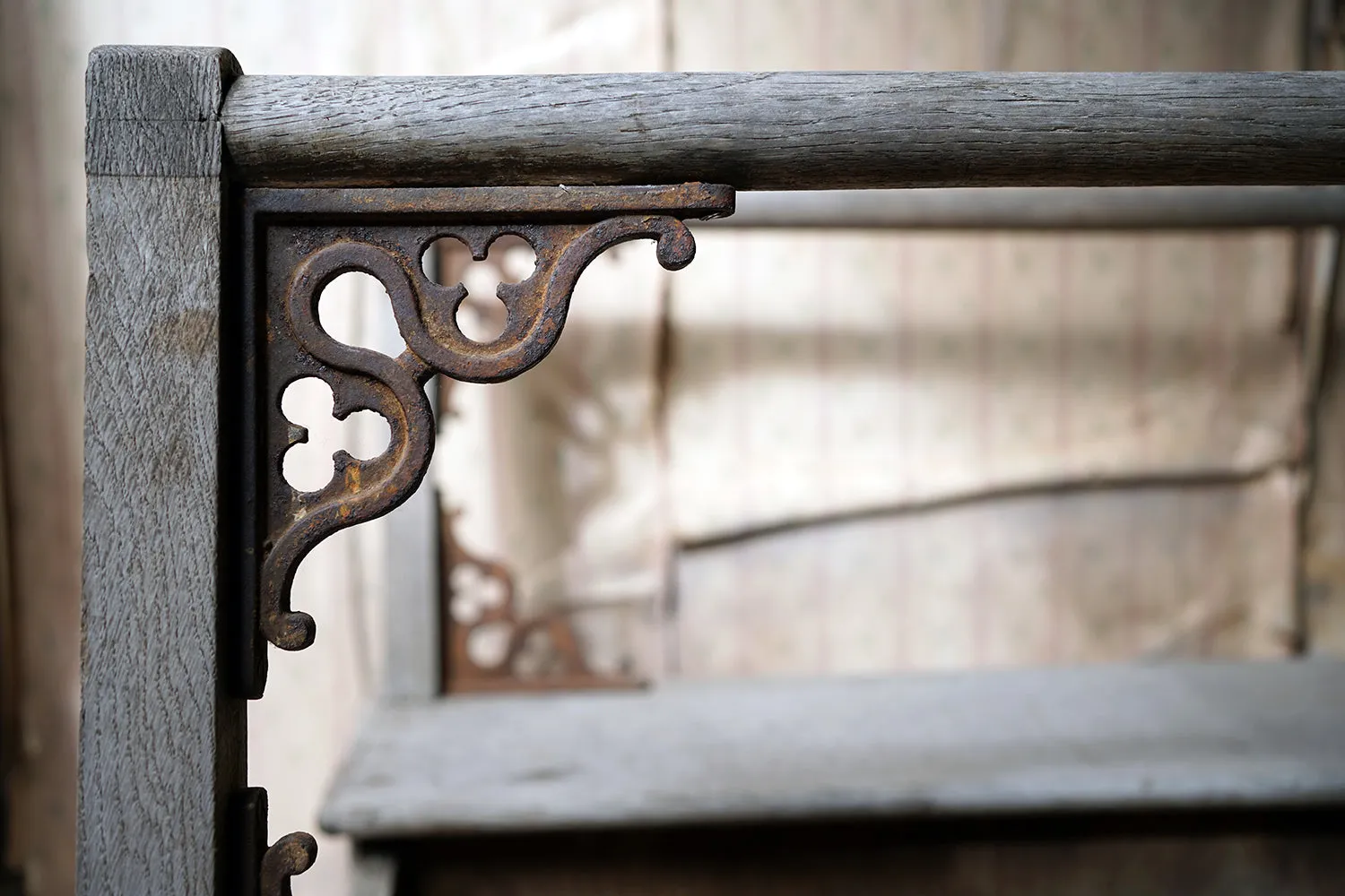 A Good Pair of c.1900 French Gothic Revival Oak Benches