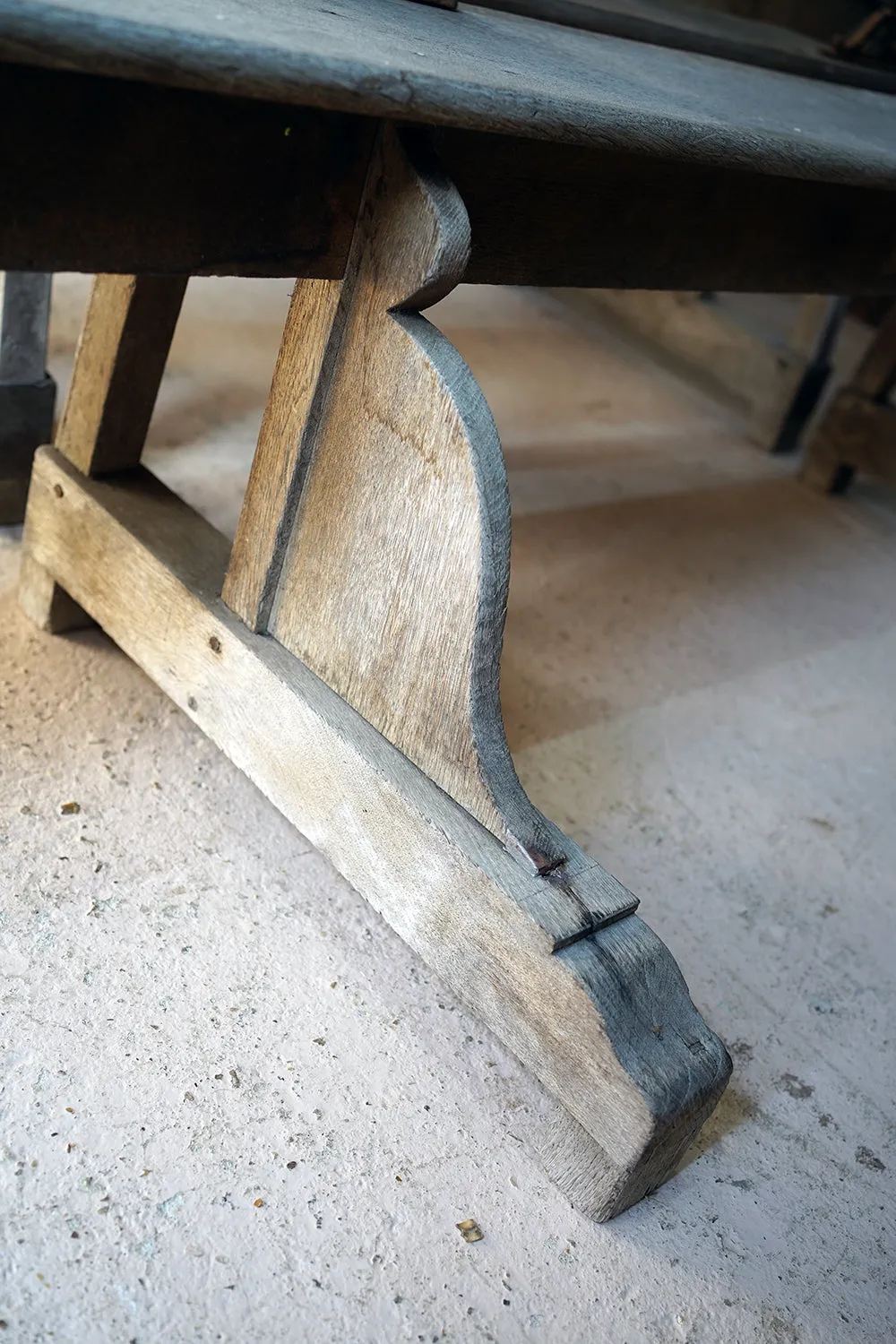 A Good Pair of c.1900 French Gothic Revival Oak Benches