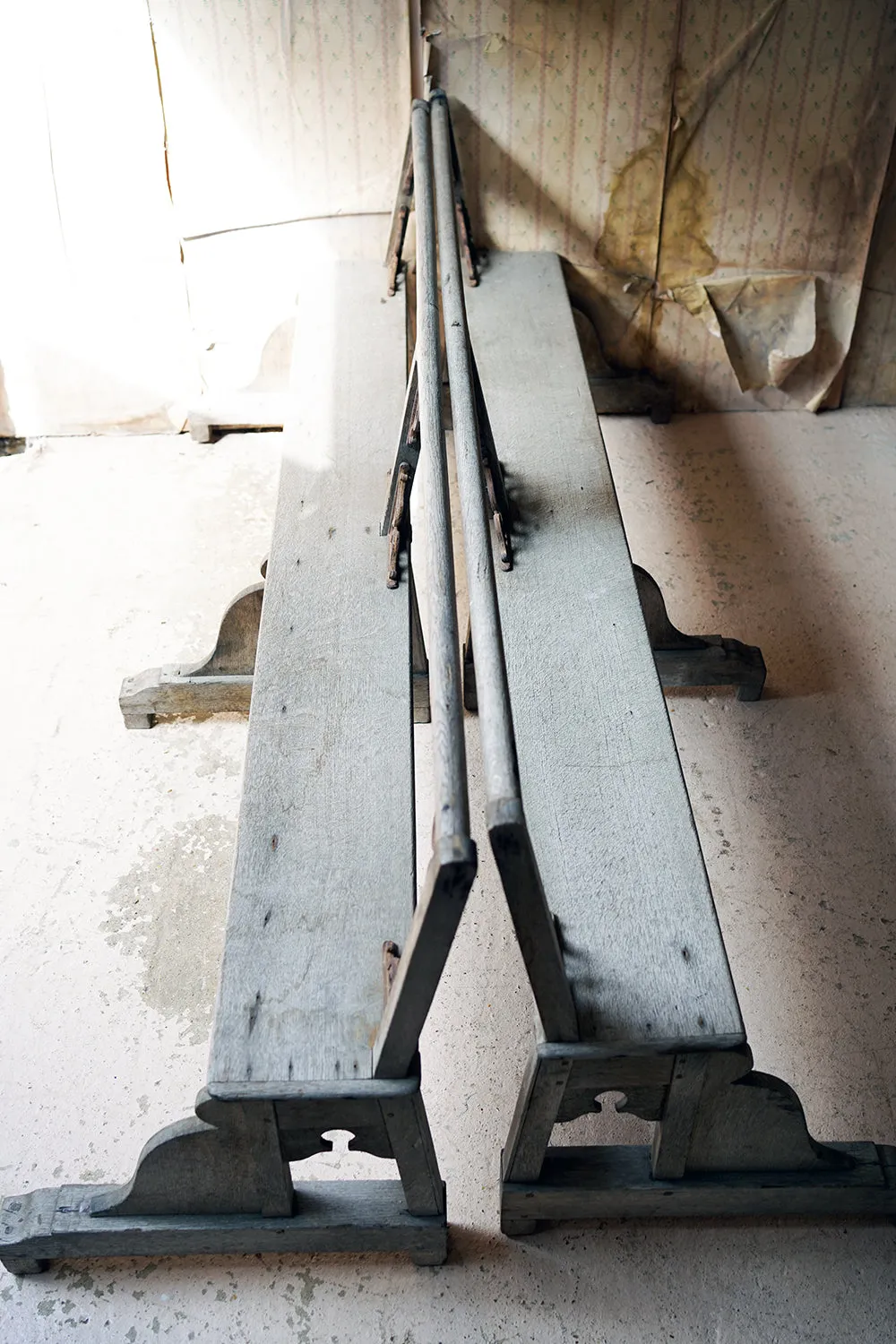 A Good Pair of c.1900 French Gothic Revival Oak Benches