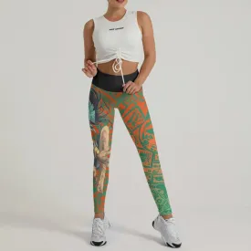 Aztec Iguana Warrior Leggings