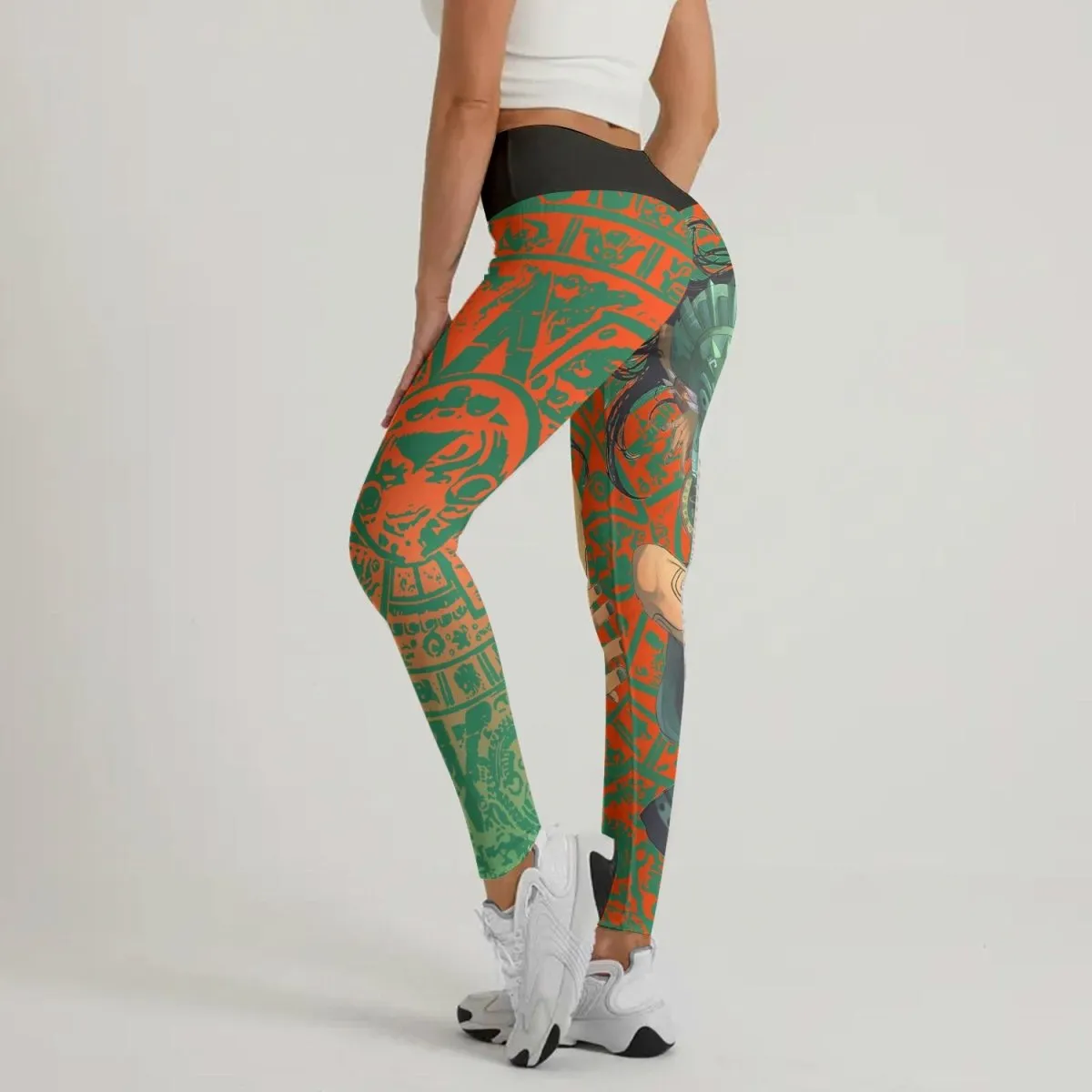Aztec Iguana Warrior Leggings