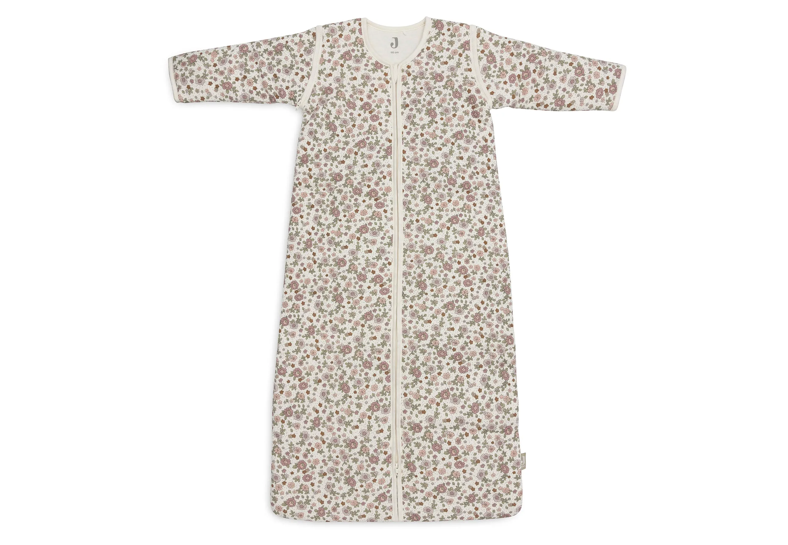 Baby Sleeping Bag with Removable Sleeves 110cm Retro Flowers