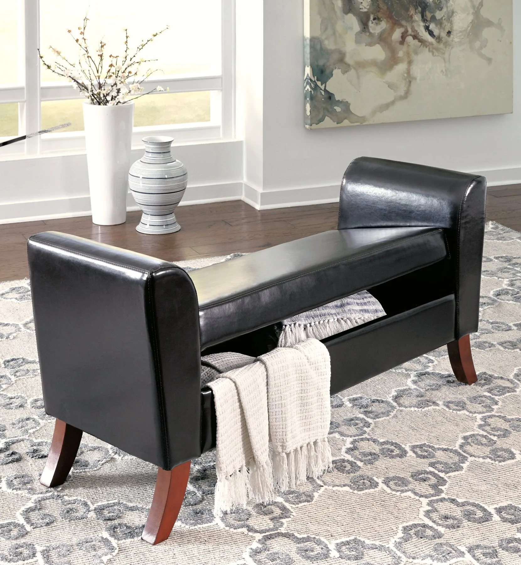 Benches Upholstered Storage Bench