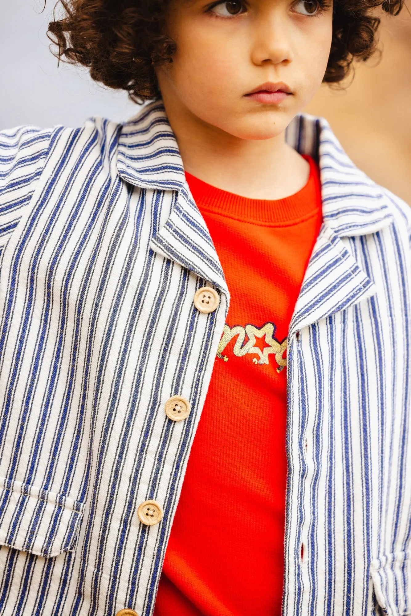 Bonton Elfie Jacket - Virgil Blue Stripes