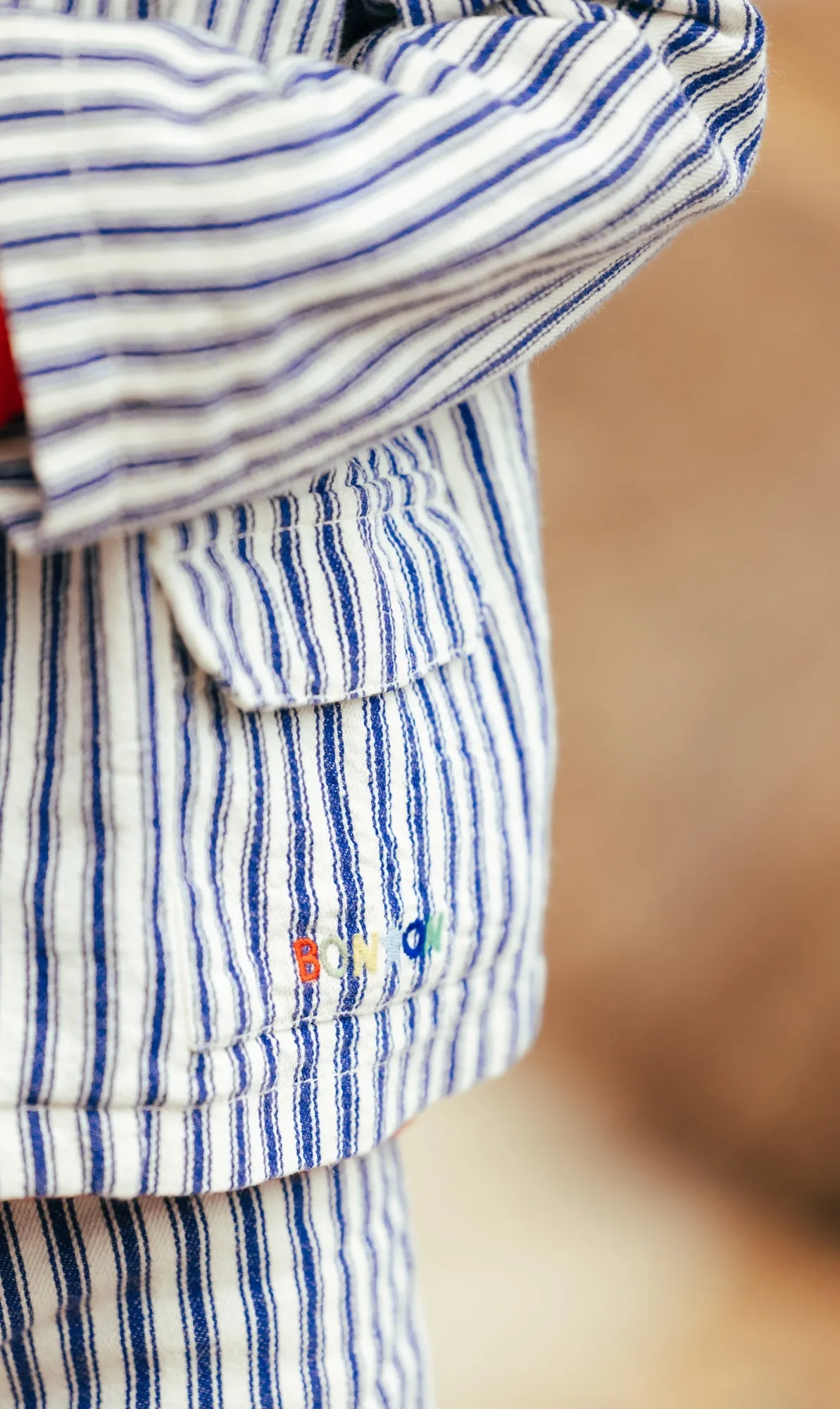 Bonton Elfie Jacket - Virgil Blue Stripes
