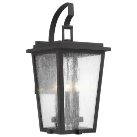 Cantebury 32 in. 4 Lights Outdoor Wall Lantern Black & Gold Finish