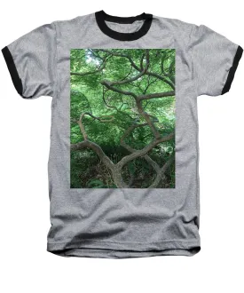 Cascading Japanese Maple - Baseball T-Shirt