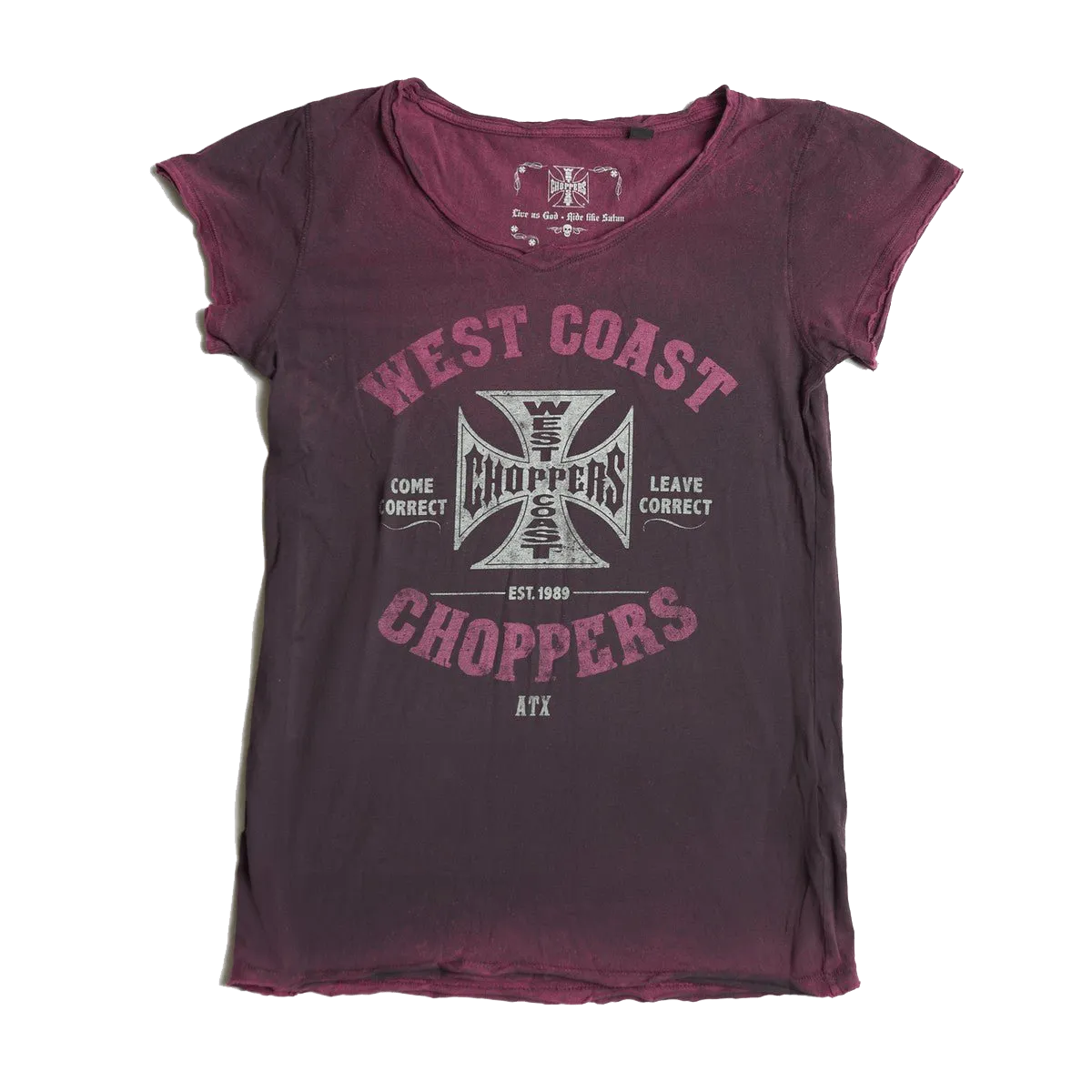 COME CORRECT TEE - RETRO STONE BLACK-PURPLE