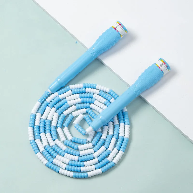Fitness Students Adjust  Rope Skipping