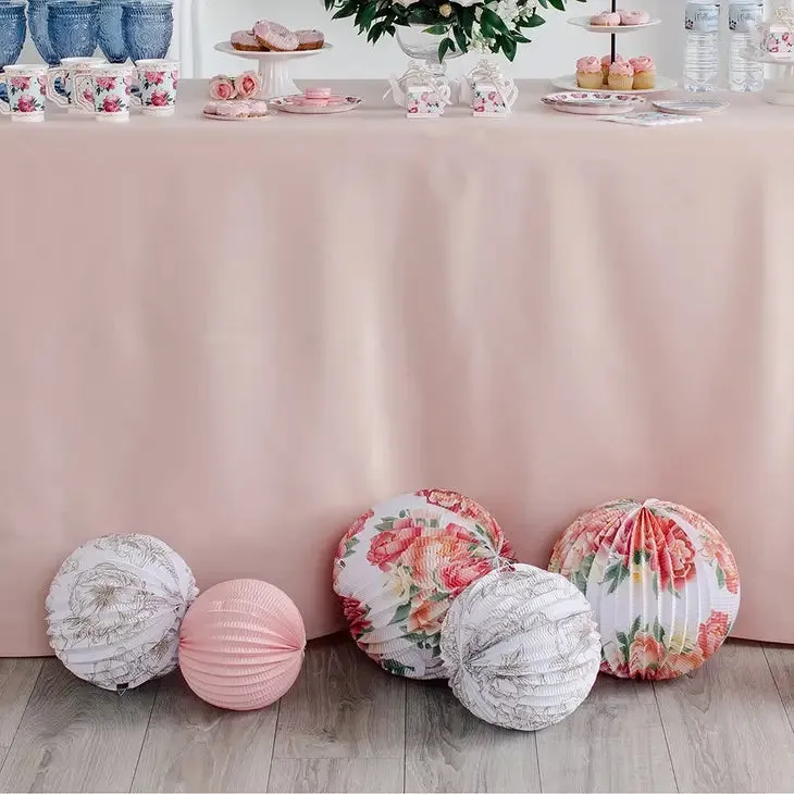 Floral Print Paper Lantern Assortment (Set of 3)