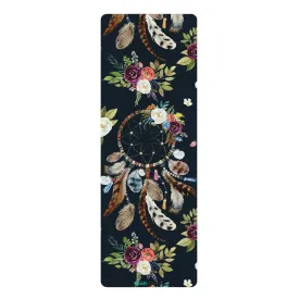 GearBunch Boho Dreamcatcher and Flowers Yoga Mat