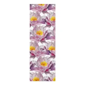 Gray & Lilac Floral Foam Yoga Mat