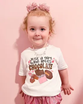Just A Girl Who Loves Chocolate T-Shirt