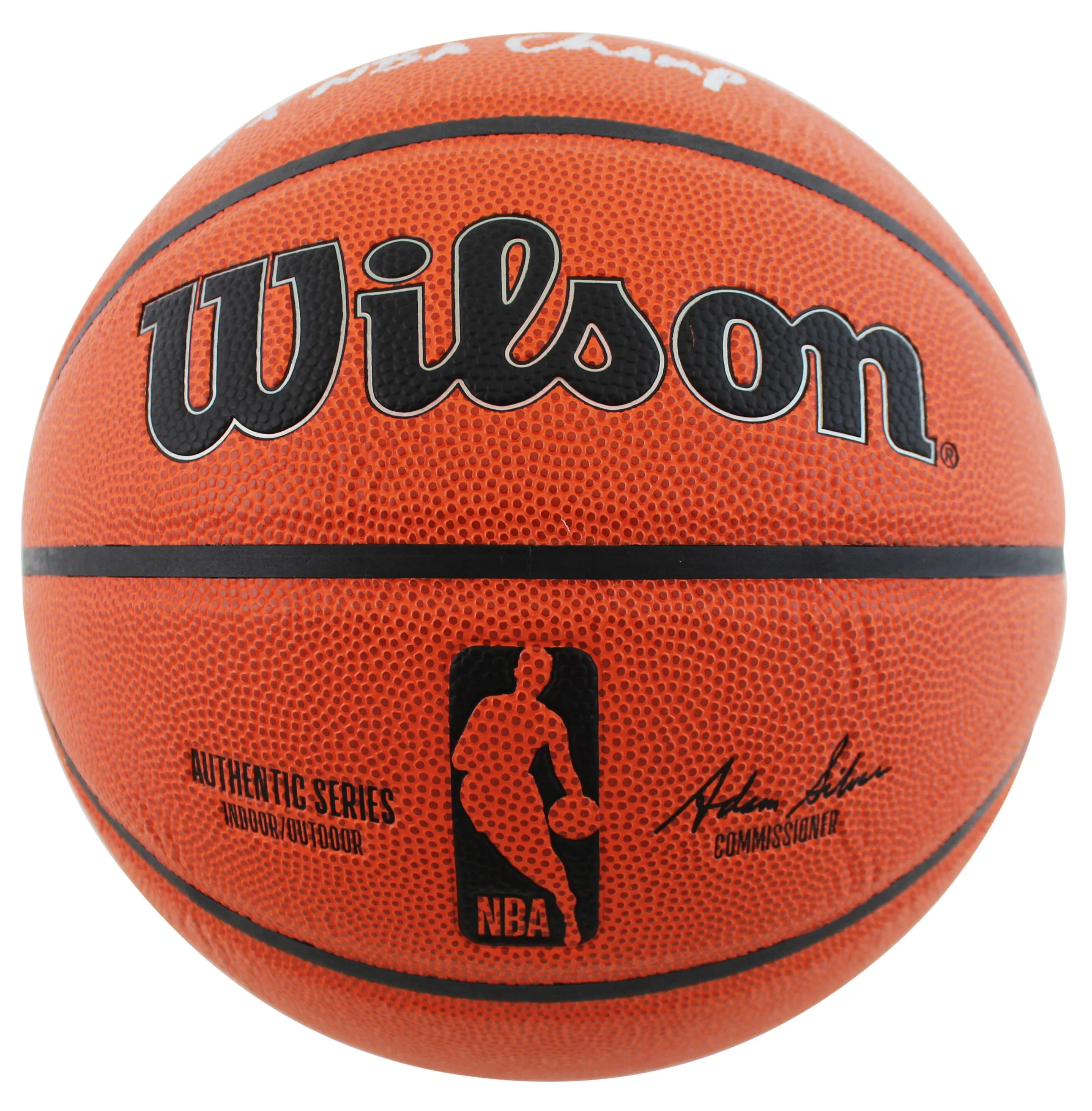Lakers Kurt Rambis "4x Champ" Authentic Signed Wilson Basketball BAS Witnessed