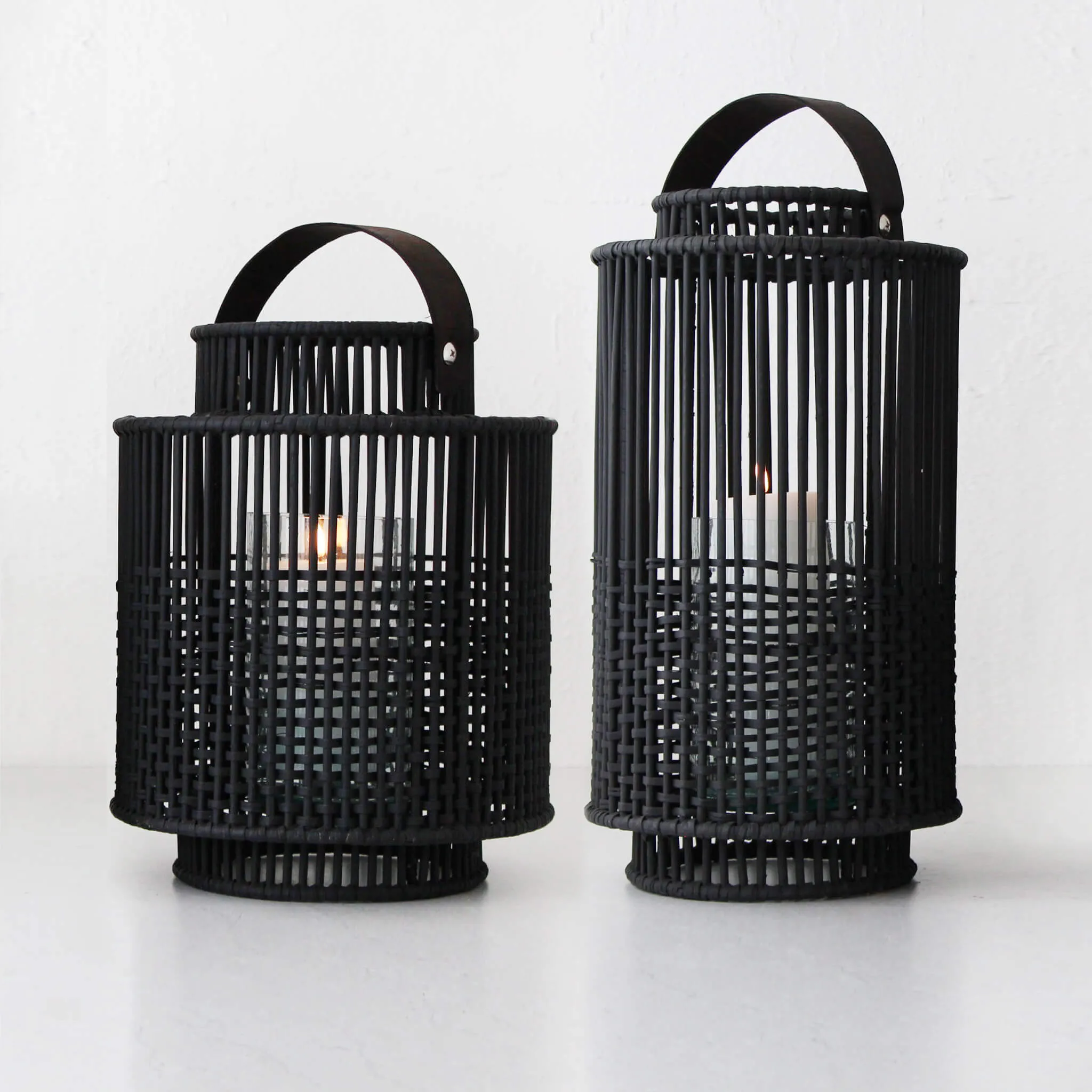 LE PORTIV RATTAN LANTERN  |  X LARGE  |  BLACK RATTAN