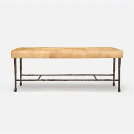 Made Goods Jovan Double Bench in Pagua Fabric