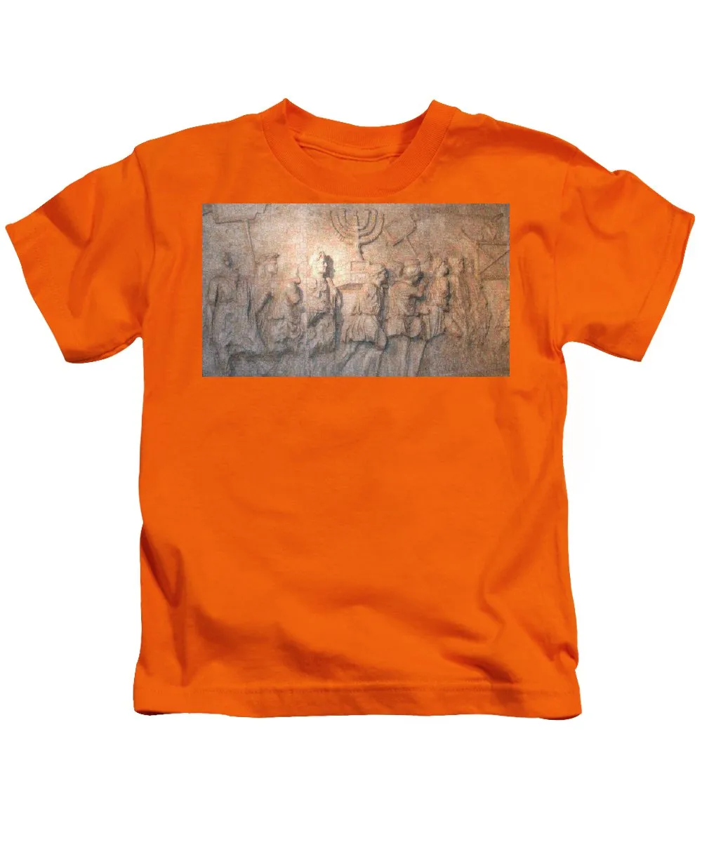 Menorah Titus Arch Rome - Kids T-Shirt