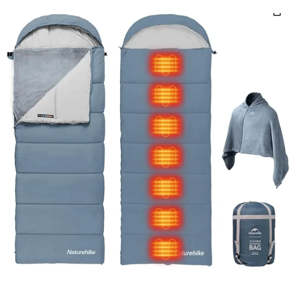 Naturehike BE400 USB Heated Winter Sleeping Bag Left