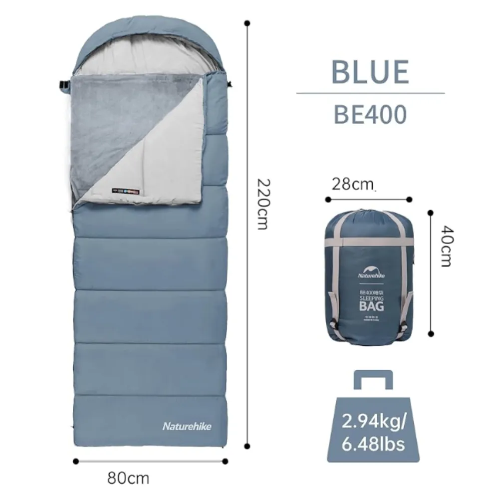 Naturehike BE400 USB Heated Winter Sleeping Bag Left
