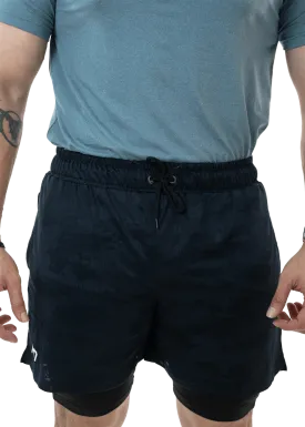 Navy Blue 2Layer Performance Shorts