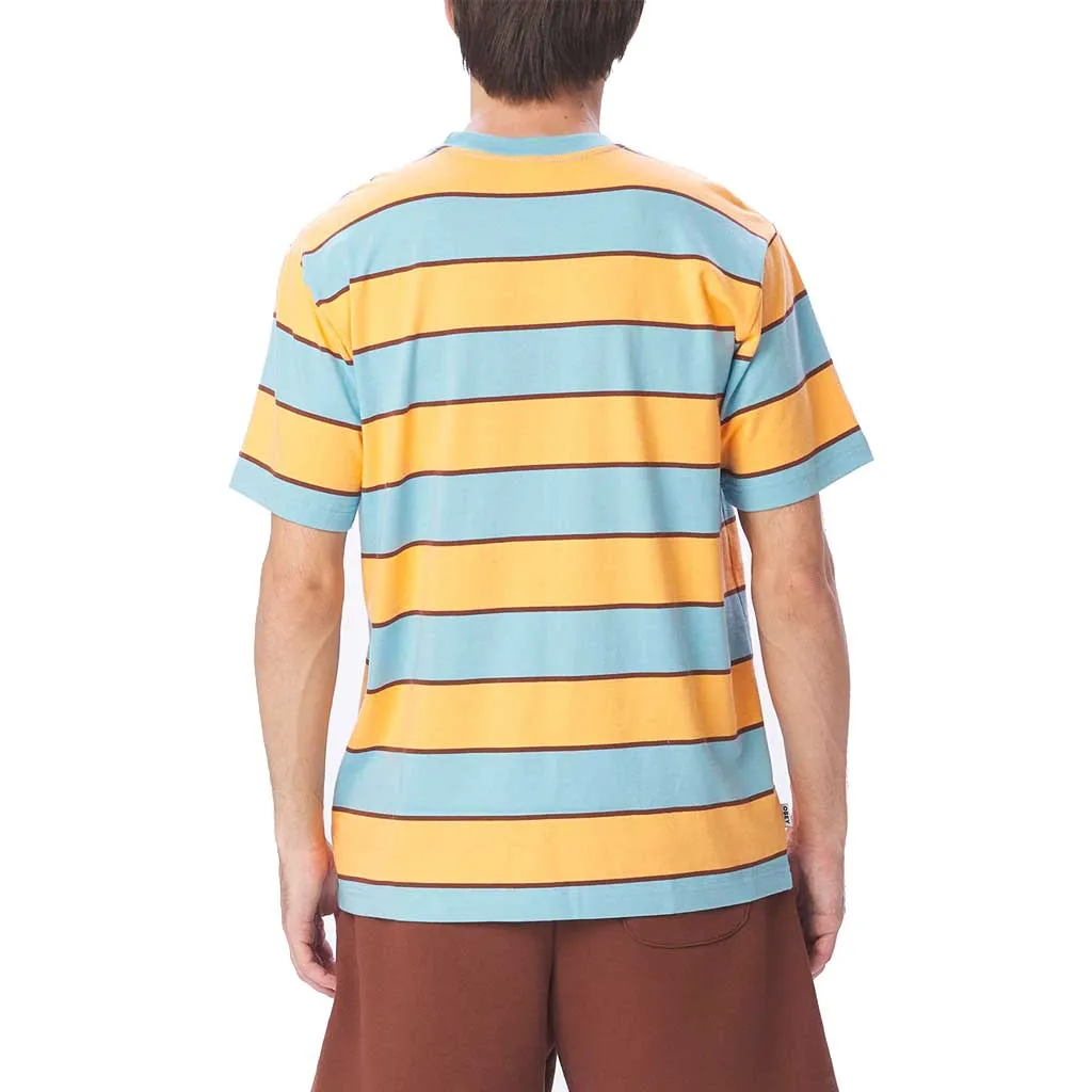 Obey Ranking SS Knit Tee - Sky Blue Multi