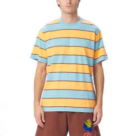 Obey Ranking SS Knit Tee - Sky Blue Multi