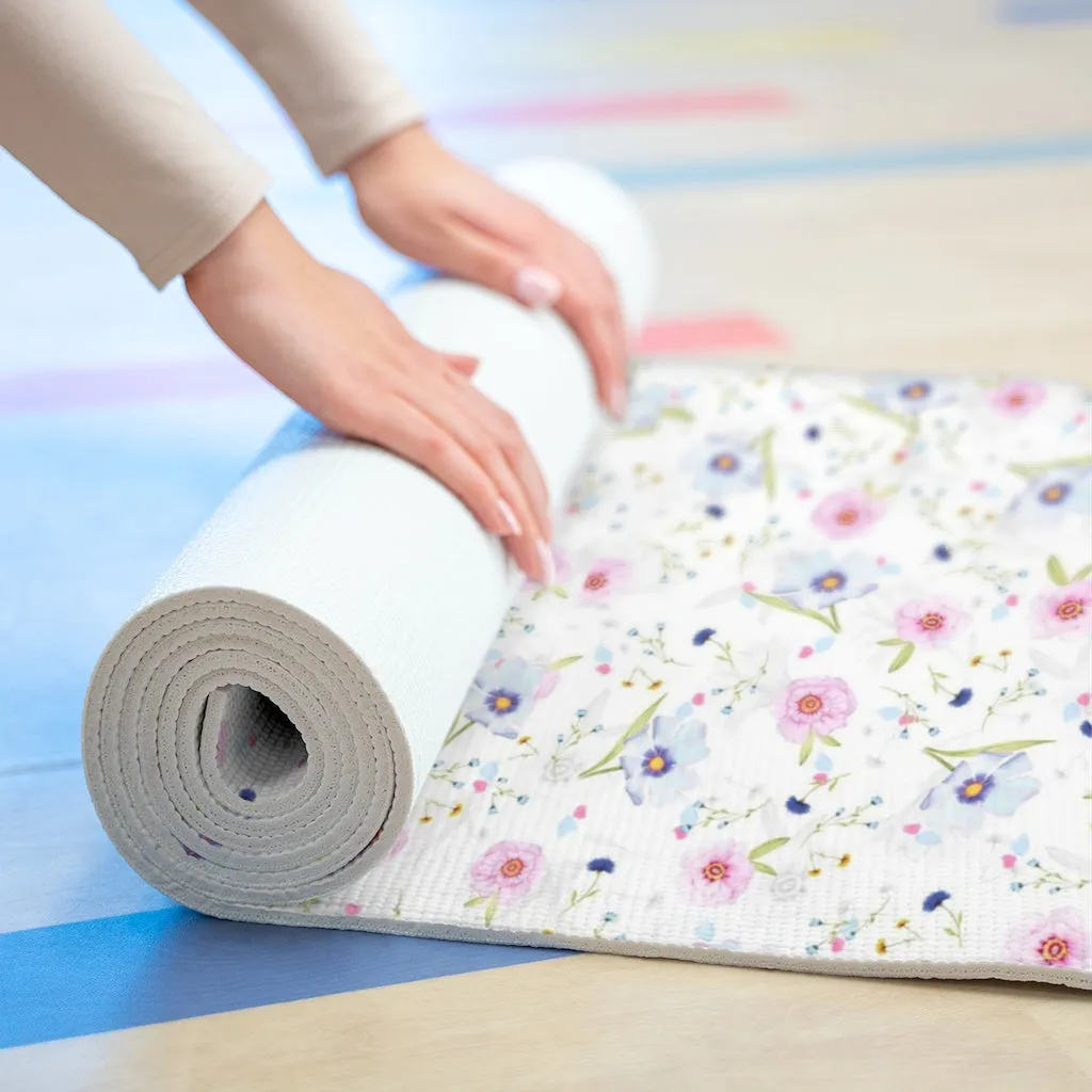 Pansies Foam Yoga Mat