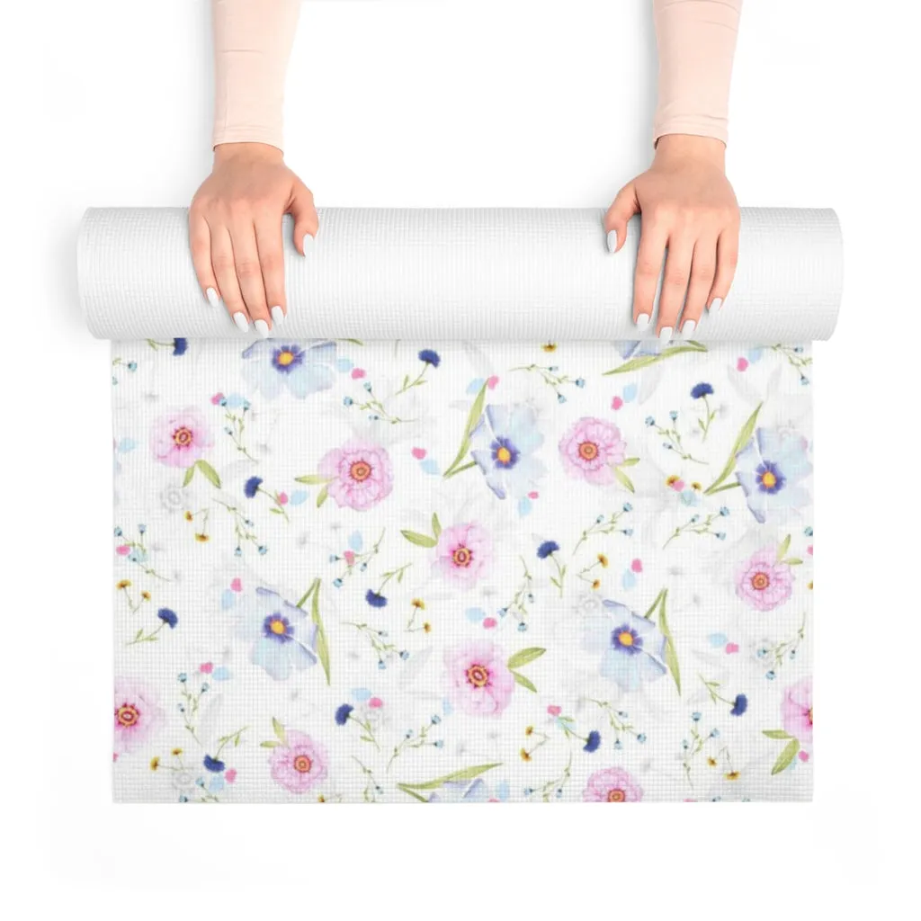 Pansies Foam Yoga Mat