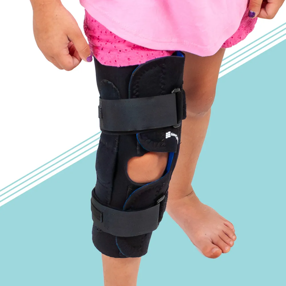 Pediatric Knee Brace. Youth Knee Brace. Wrap Around Knee Brace for a Child. The “Knee Mate” (PK64)