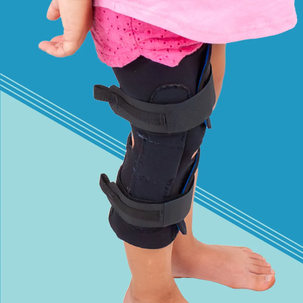 Pediatric Knee Brace. Youth Knee Brace. Wrap Around Knee Brace for a Child. The “Knee Mate” (PK64)