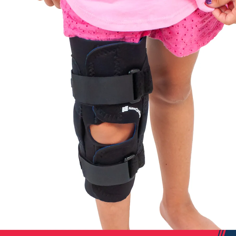 Pediatric Knee Brace. Youth Knee Brace. Wrap Around Knee Brace for a Child. The “Knee Mate” (PK64)