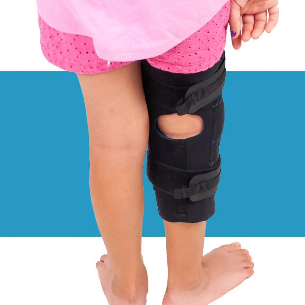 Pediatric Knee Brace. Youth Knee Brace. Wrap Around Knee Brace for a Child. The “Knee Mate” (PK64)