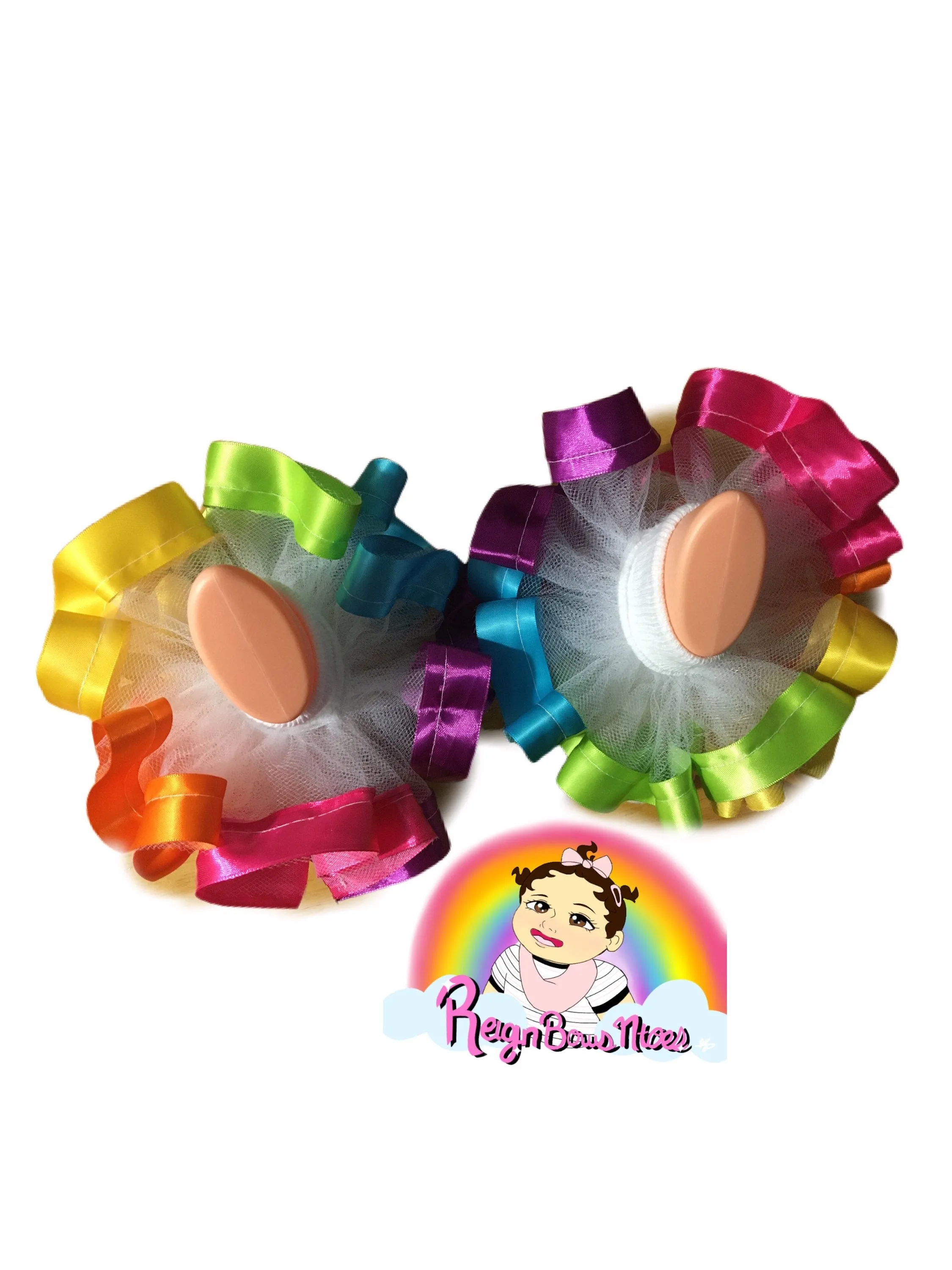 Rainbow socks -tutu socks- multicolored socks