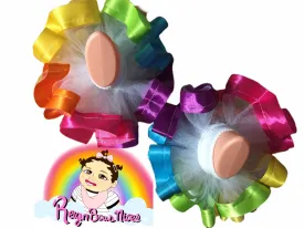 Rainbow socks -tutu socks- multicolored socks