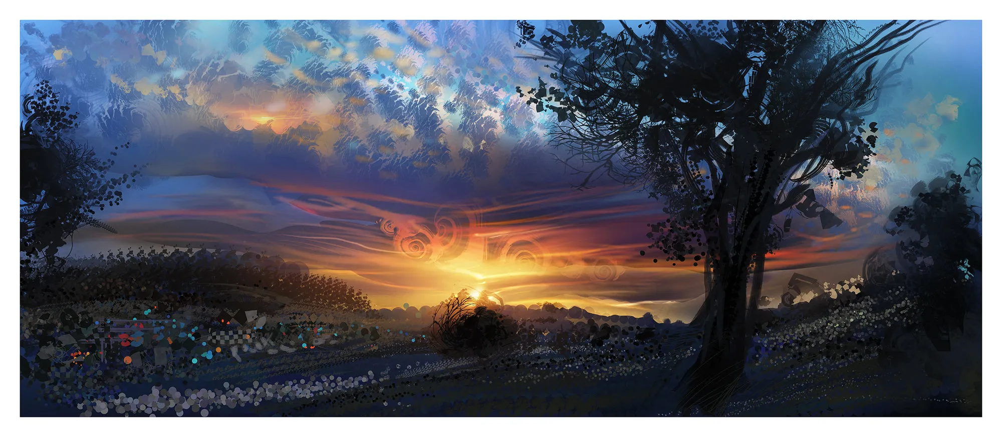 Rainbow Sunset Yoga Mat