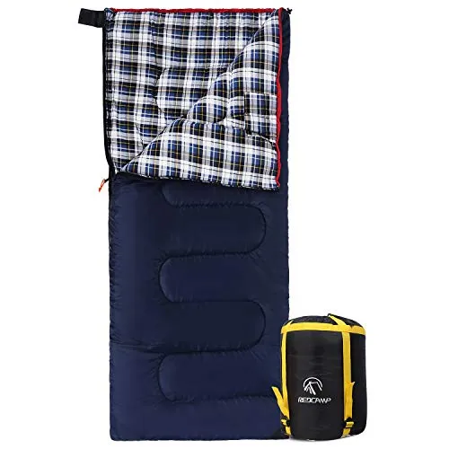 REDCAMP Outdoors Cotton Flannel Sleeping bag for Camping