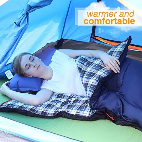 REDCAMP Outdoors Cotton Flannel Sleeping bag for Camping